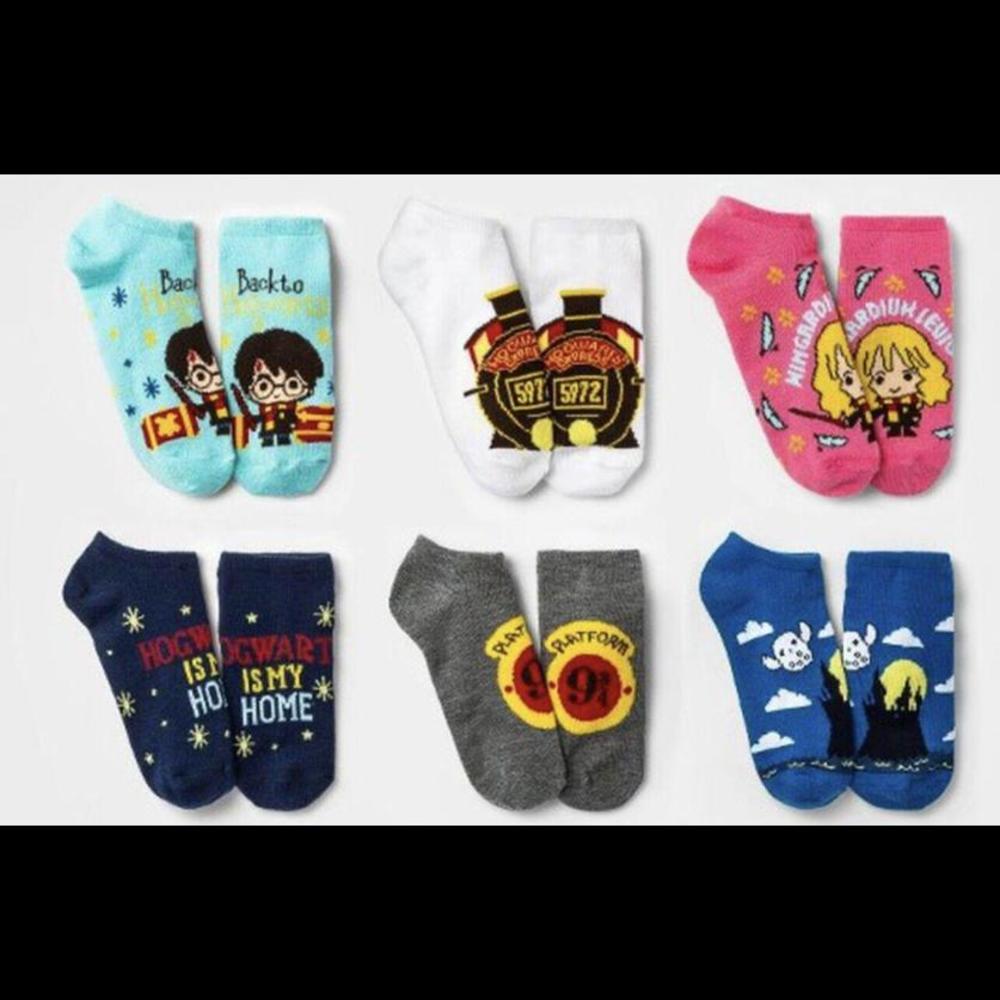 Wizarding World Harry Potter 12 Pack No Show  Socks (2 packs of 6)